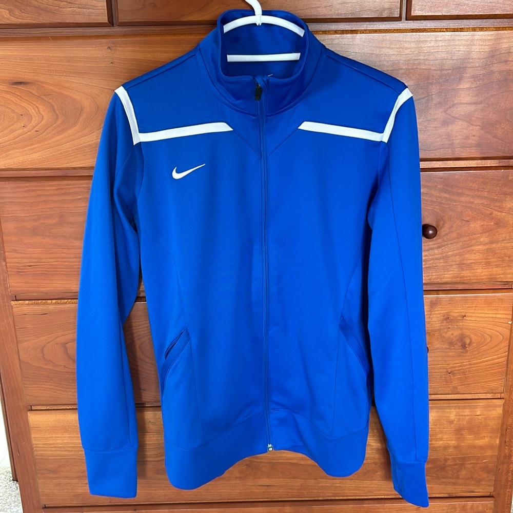 Blue Nike zip up jacket